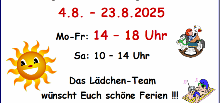 August Öffnungszeiten August Öffnungszeiten